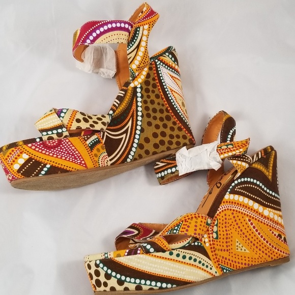 Rebels Bohemian Wedge Sandals - Picture 5 of 7